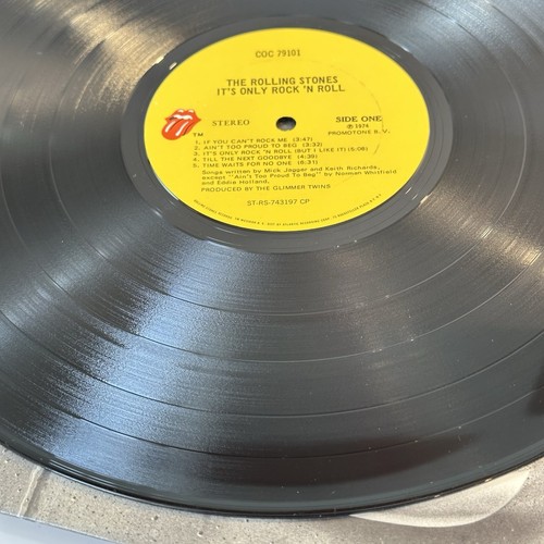 Rolling Stones Its Only Rock N Roll Vinyl LP Album 1974 70s Classic Rock (NM) - Picture 9 of 11