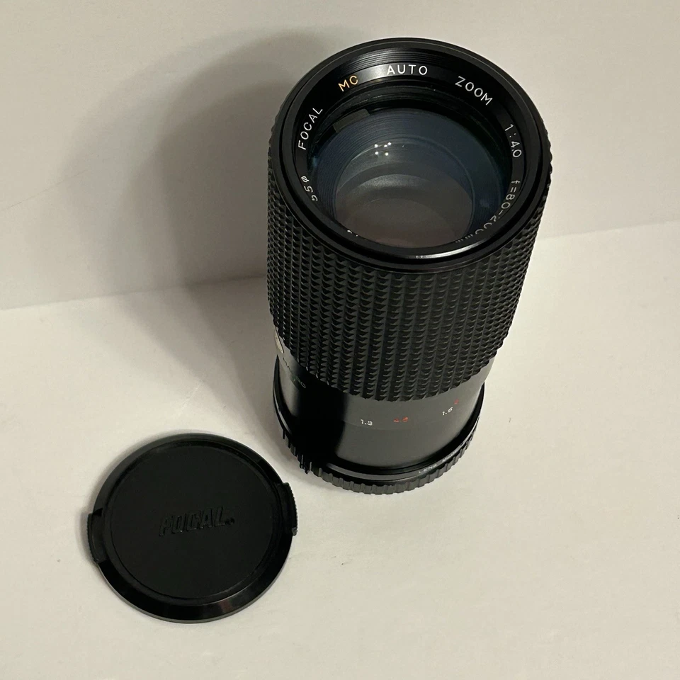 Телеобъектив Focal MC с автоматическим зумом 80–200 мм f/4.0 крепление Minolta MD японский винтажный - Изображение 2 из 4