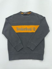 Timberland Boys Charcoal Orange Stripe Pullover Hoodie Youth S/P