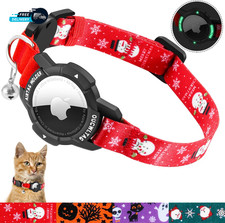 Airtag Cat Collar Breakaway Integrated GPS Cat Collar with Luminous Apple Air