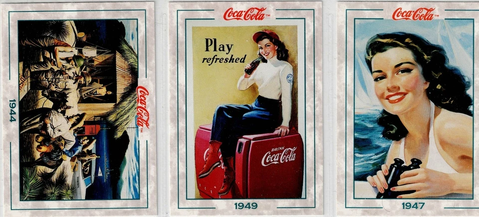 9 Coca Cola Advertising Trading Cards, Series 2, from Calanders & Adverts(C) - Image 2 of 4