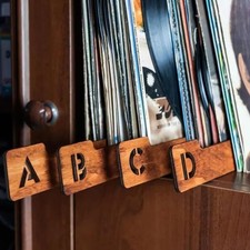 Vinyl Record Dividers, Alphabetical Vinyl Record Storage Dividers A-Z, 26 Rec...