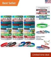 Classic 60-Piece Motivational Wristband Set for Daily Inspiration  Positivity
