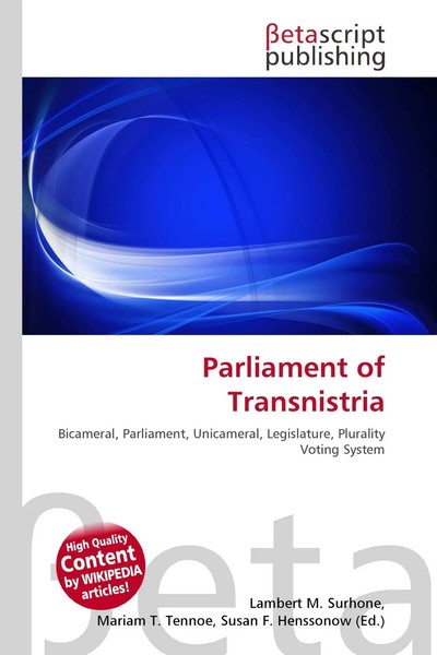 Lambert M. Surhone (U. A.) | Parliament Of Transnistria | Taschenbuch | Englisch-image