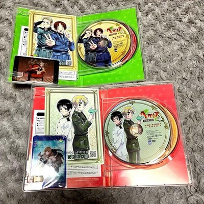 Hetalia Axis Powers vol.1 & 2 Set (First Press Limited Edition) with Bonus Items