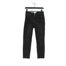 MNG Women's Jeans UK 8 Black Cotton with Polyester Straight