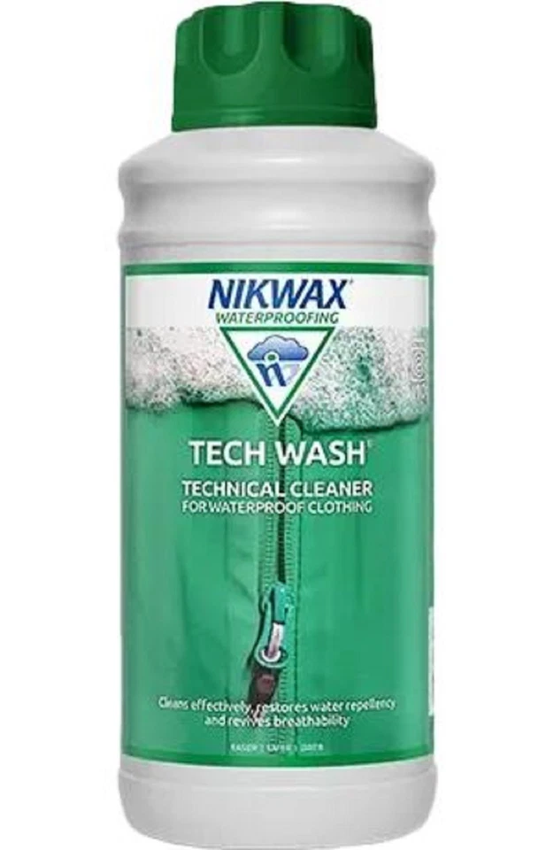 1L Nikwax Tech Wash Waschfreier Reiniger für Nasswetter Kleidung & Ausrüstung