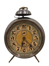 Antico Grande Orologio Sveglia Liberty Deco