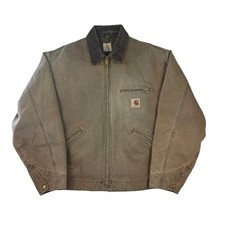 Vintage J43HTG Green Carhartt Detroit Jacket Size L RARE Union Made GRAIL