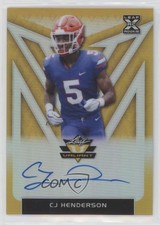 2020 Leaf Valiant Yellow 9/10 CJ Henderson #BA-CJH Auto 0c6