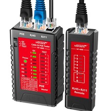 NF-468S Network Cable Tester, RJ12 RJ11 RJ45 Ethernet Cable Tester for CAT5 C...