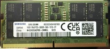 Samsung 16GB 1x16GB DDR5 5600 CL46 SODIMM Laptop Memory M425R2GA3PB0-CWMOL