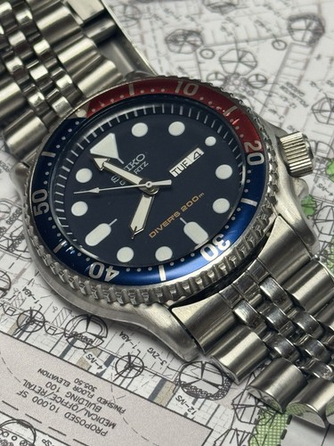 Seiko 7N36-7A08 Pepsi Bezel 200m Diver’s Quartz
