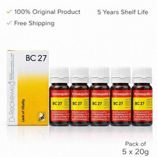Dr Reckeweg BC 27 Tablets 20g Homeopathic General Wellness Support 5 Pack
