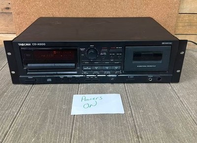 Tascam CD-A500 CD Player and Cassette. TESTED FOR POWER ONLY.
