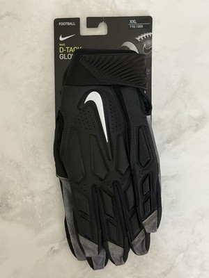 Nike D-Tack 6.0 Padded Lineman Football Gloves Black PGF946-017 Men s Size 2XL