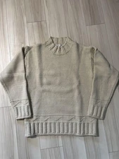 UNIQLO JW Anderson Alpaca Blend White Mock Neck Sweater M Used