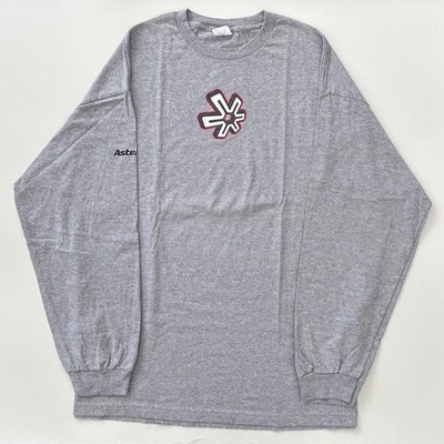 Vintage Y2K Asterisk Center Logo Long Sleeve Graphic T Shirt Men s 2XL Skater