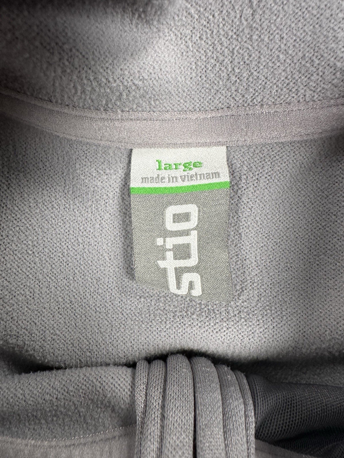 Stio Pullover Mens Large Gray Gannett Peak Half Zip Fleece Outdoor Hiking