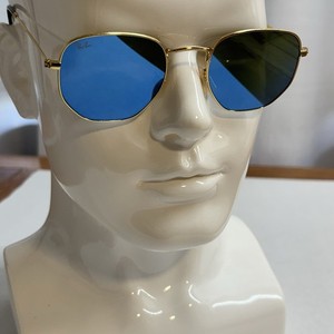 NWOT Ray-Ban Hexagonal Sunglasses 54 Ray-Ban RB3548N Hexagonal Flat Lenses XL (54 - 21) with  main image 4