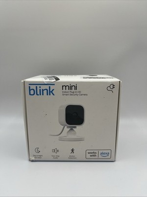 Blink Mini Indoor Plug-In HD Motion Detection Two Way Audio Security Camera New