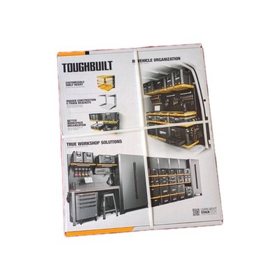 ToughBuilt StackTech 2-Shelf System, Wall Mounted Tool Storage Organizer Shelves