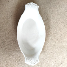 Oval au gratin dish  39 cm X19 cm Platter White Porcelain