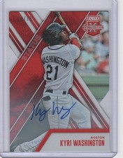 Kyri Washington 2017 Elite Extra Edition Status Die Cut Red Auto #144 (64/75)