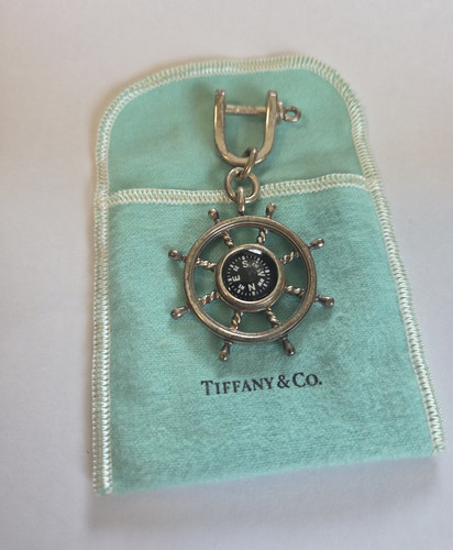 Tiffany & Co. .925 Sterling Silver Nautical Ship Keychain