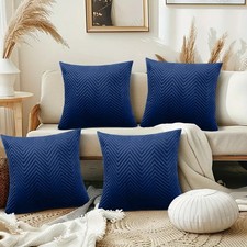 Set of 4 6 8 Cushion Covers Corduroy Cord Jumbo Super Soft  45x45 cm - 18" x 18"