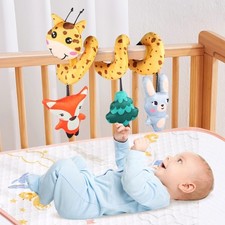 Baby Travel Friendly Spirals Pendant Toy Car Seat Entertain Auditory Texture Toy