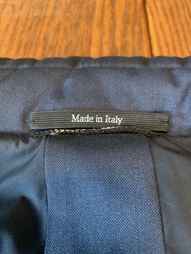 Ermenegildo Zenga Quilted Wool Navy Blue Down Vest Full zip 52R Italy 42 US - Picture 13 of 23