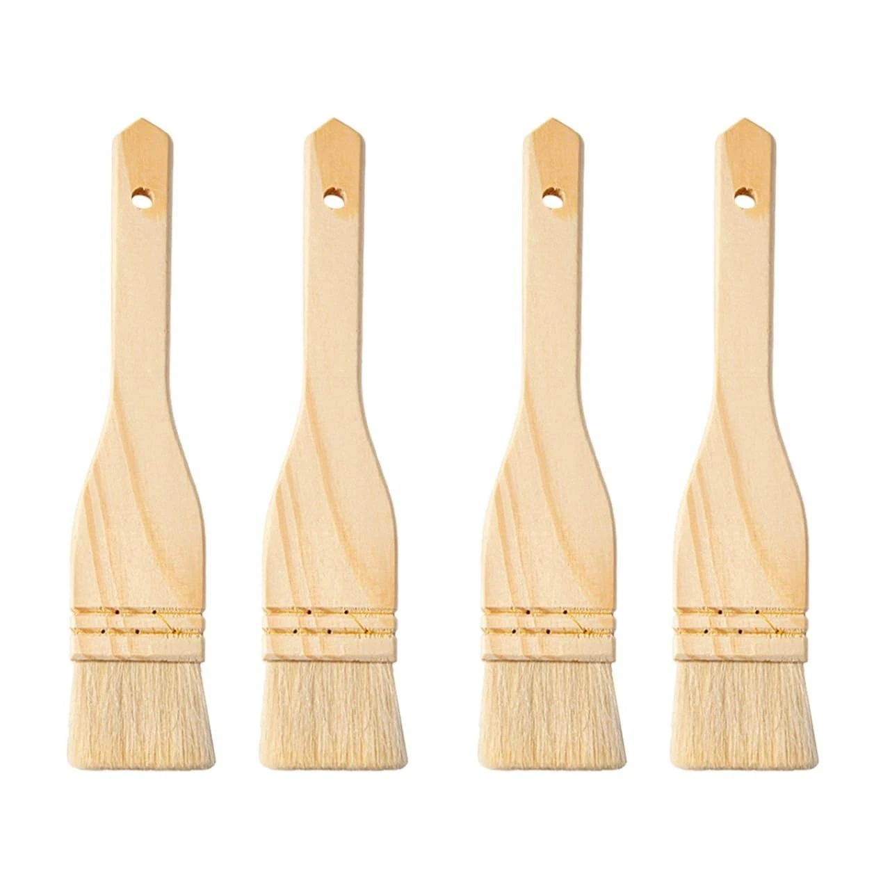 4-Piece Natural Wool Pastry Brush Set, Professional Basting Brushes with Wood...
Opens in a new wind