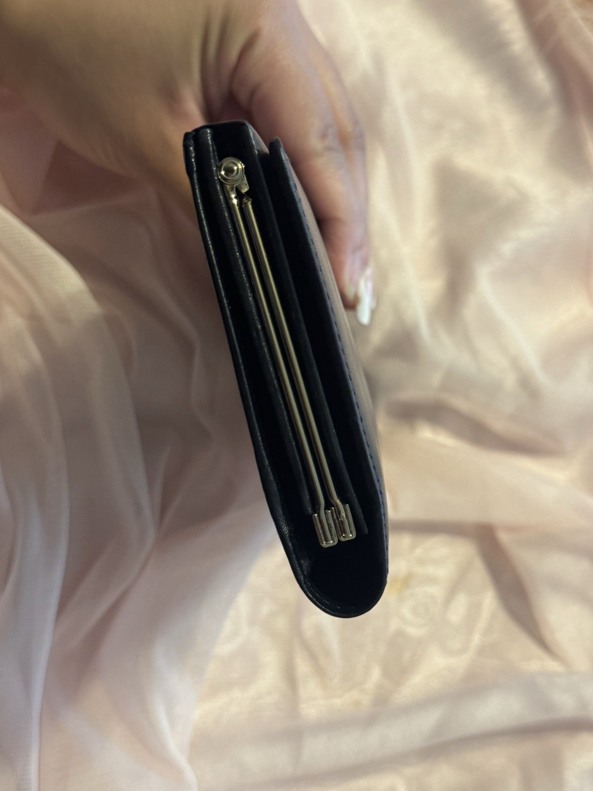 Authentic Givenchy Black Jeweled 4G Logo Kiss Lock Long Wallet - Preowned thumbnail 4