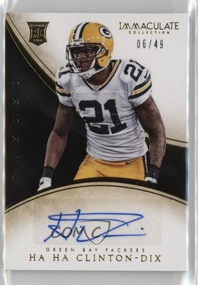 2014 Panini Immaculate 6/49 Ha Clinton-Dix #153 Rookie Auto RC k4s