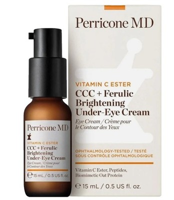 Perricone MD Vitamin C Ester CCC+ Ferulic Brightening Under-Eye Cream 0.5 Oz NIB