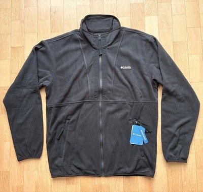 Columbia Herren Fleecejacke Jacke Zip-Weste Backbowl schwarz Gr. M L (50/52) Neu