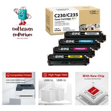 Xerox C230 C235 Compatible Toner Cartridges - 4-Pack, Certified Quality