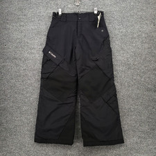 Columbia Snow Pants Kids 10 12 Youth Black Vertex Insulated Ski Snowboard Cargo