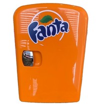 Coca-Cola 4L Mini Fridge Fanta Orange 6 Can Portable 12V Cooler / Warmer