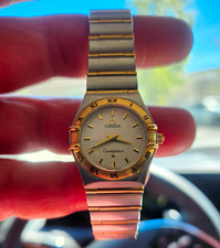 OMEGA Constellation Womens Two-Tone Swiss Qua...