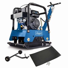 Scheppach Rüttelplatte HP2500S Verdichter reversierbar + Fahrvorrichtung | 6,5PS