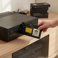 Compact VHS-C to VHS Adapter - User-Friendly Converter for Old Camcorder Footage