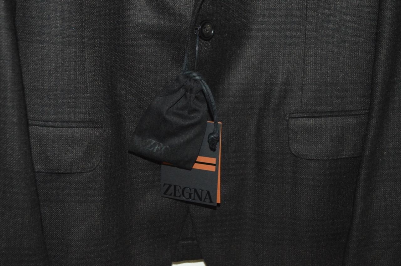 ZEGNA 'Atelier' Couture XXX Glen Plaid Cashmere & Silk Sport Coat SZ 56R image 7