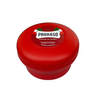 Proraso/Red Shaving Soap ''Sandelholzöl&Kakaobutter'' 150ml/Rasierseife/Bartpflege