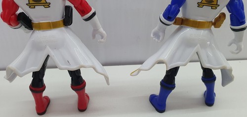 Mighty Morphin Power Rangers Samurai action figure 2011 Bandai 10cm red & blue - Picture 7 of 12