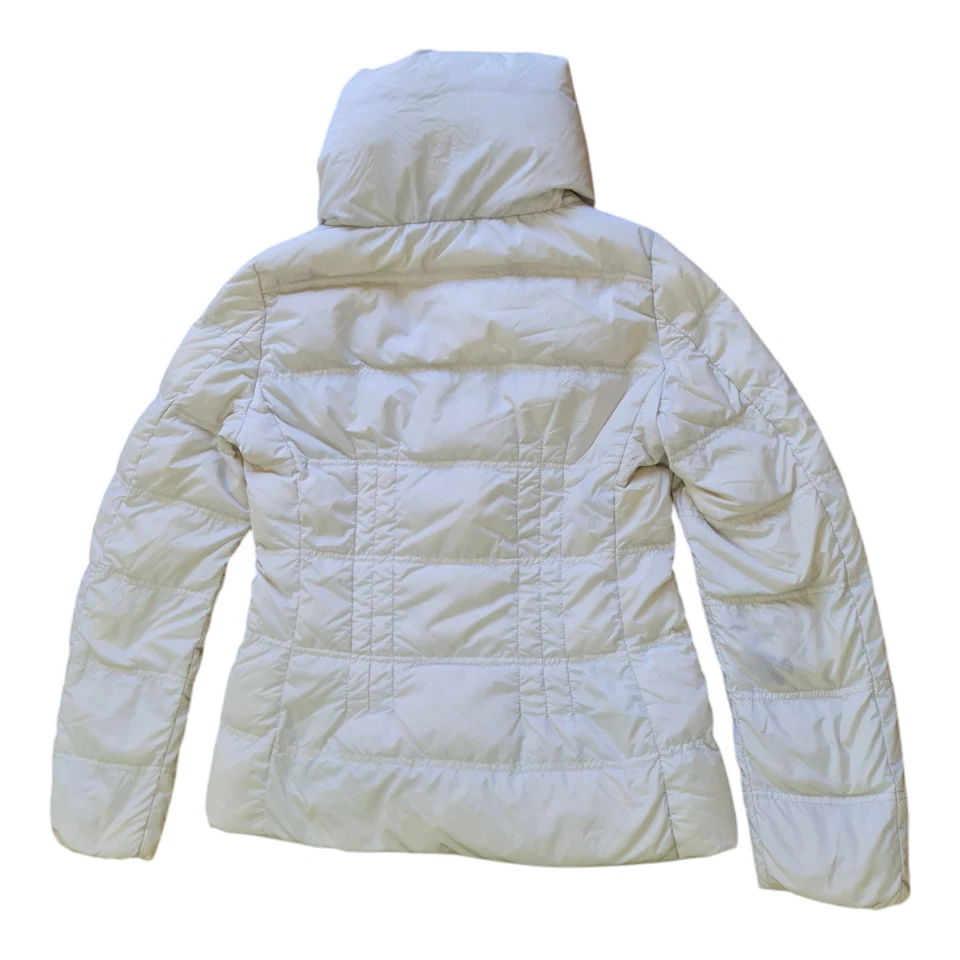 Moncler Abrigo Acolchado Abajo Chaqueta Puffer Mujeres Blanco Talla 1 Foto 2 de 4