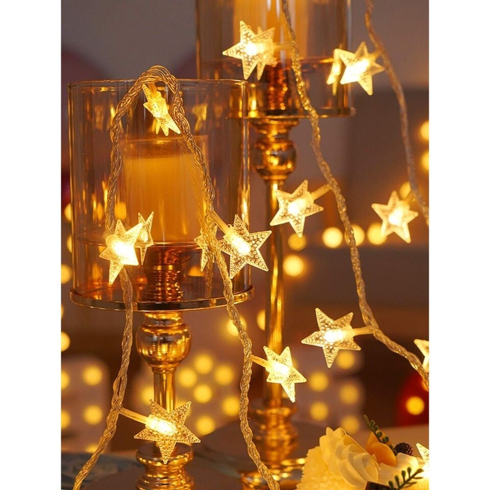 Star String Party Lights 6m, Home Decor, Fairy Lights, Battery Powered, Party image 4