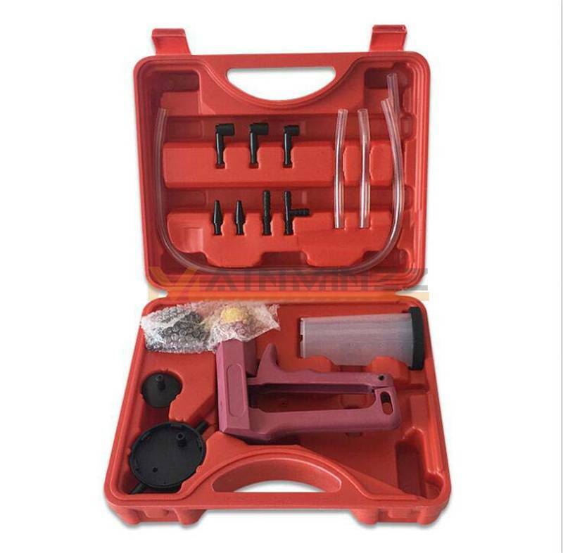 New Handheld Brake Bleeder Tool Manual Auto Car Vacuum Pump Brake Oil Tester Kit