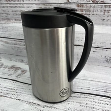 Palm Restaurant Stainless Steel Coffee Thermal Carafe Decanter 10” Tall